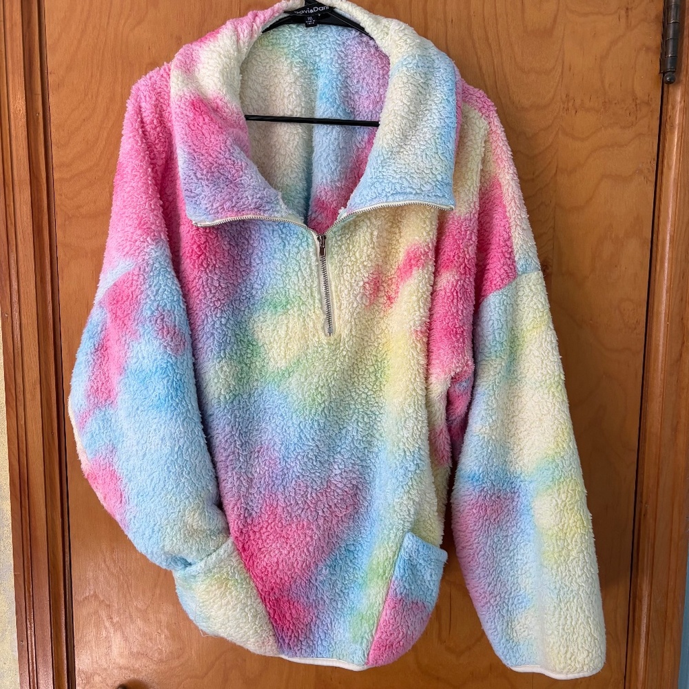 Sherpa Quarter Zip Sweatshirt 1XL